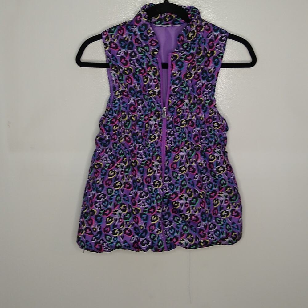 Piper girl's large hearts of many colors vest.